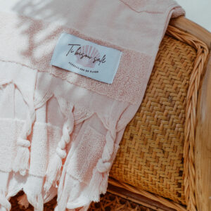 serviette plage rose tibisousale