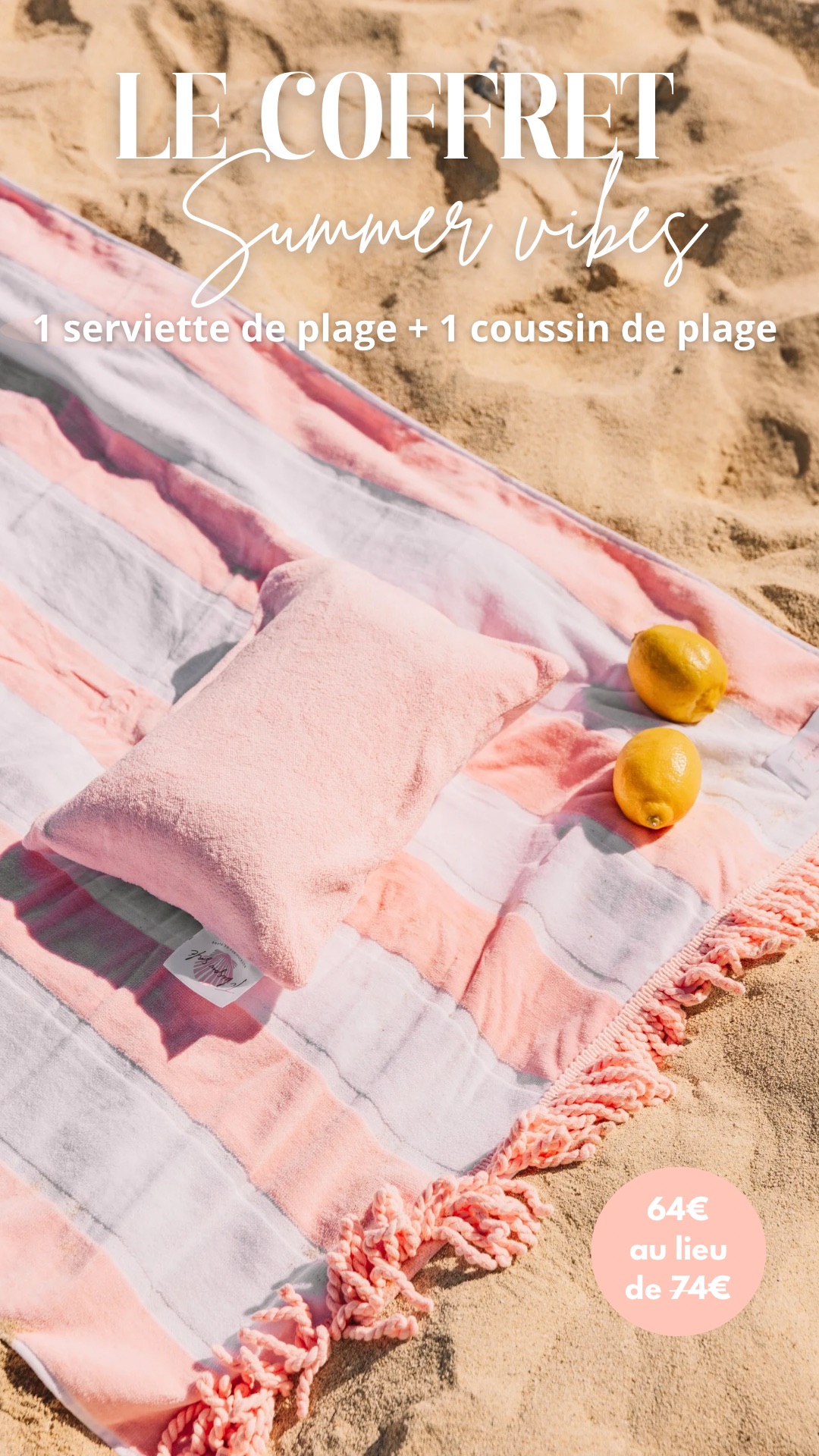 coffret serviette de plage et parasol a la reunion