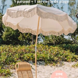 coffret serviette de plage et parasol a la reunion